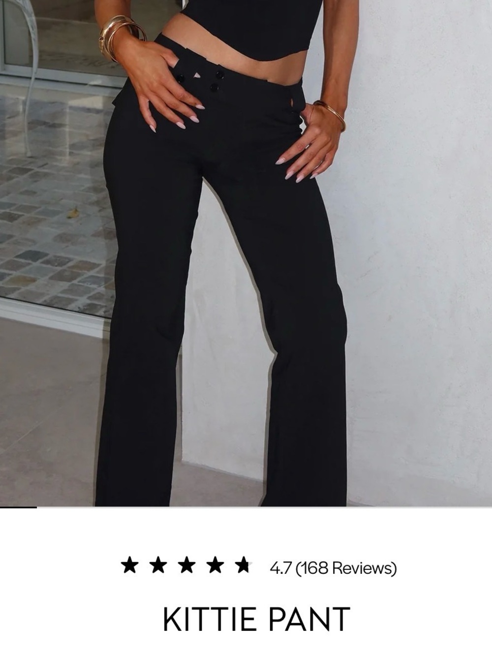 Tiger Mist Kittie Wide-Leg Pants in Black